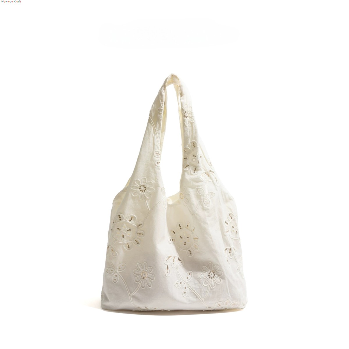 Shoulder Bags,Totes,Vintage Chinese style embroidery off-white shoulder bag suitable for summer wear - Large capacity shoulder handbag
